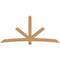 Ekena Millwork Alberta Timber Gable Bracket, Western Red Cedar, 108"W x 49"H x 5 1/2"D x 5 1/2"F, 11/12 Pitch GBW108X49X0606ALB00SWR - alternate 1